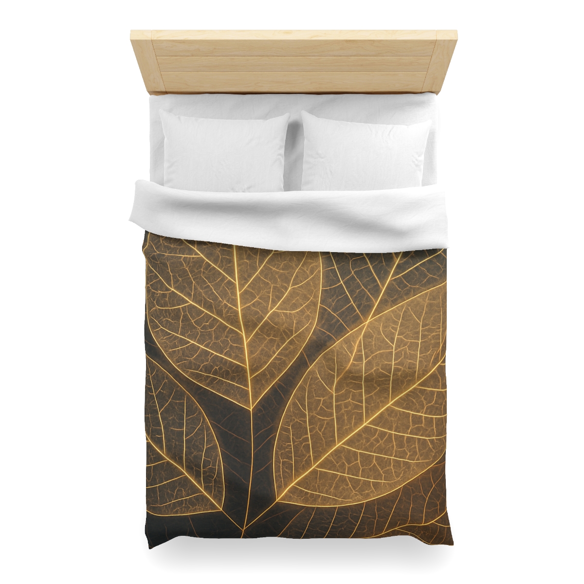 Solar Leaf Lattice designer printed duvets