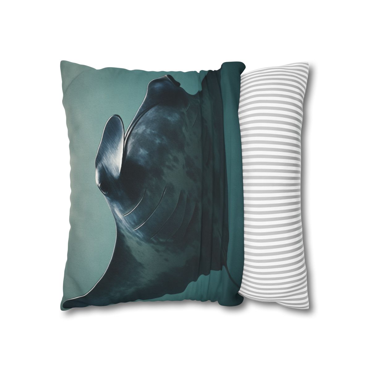 Nebula Glide Giant Manta Ray soft cotton pillow cases