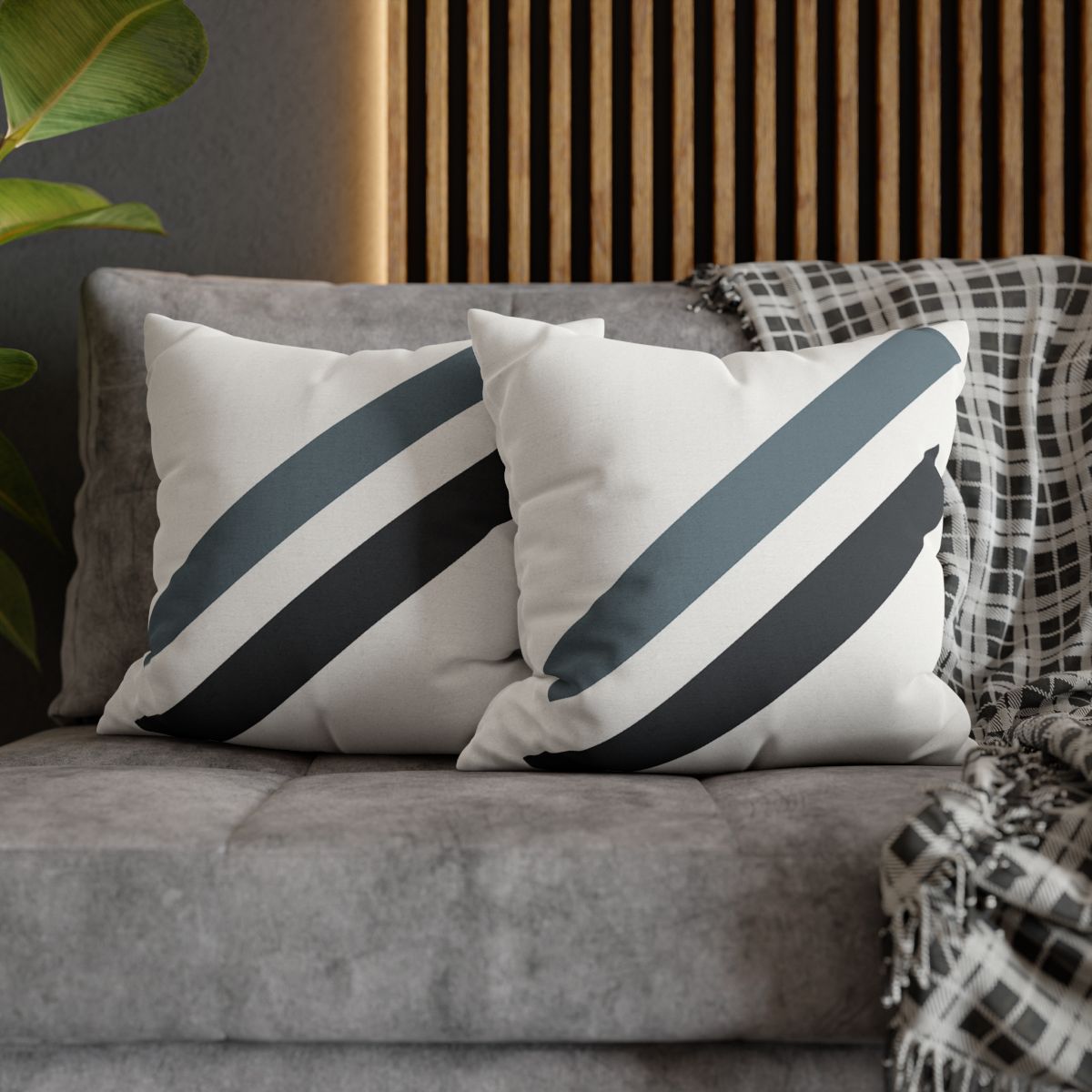 Sparse Diagonal Bar Pair trendy patterned pillow cases