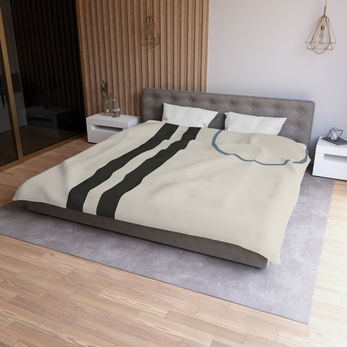 Split Column And Floating Ring custom duvets