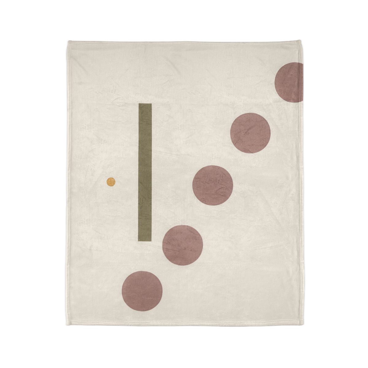 Gentle Zigzag Of Small Circles designer printed blankets