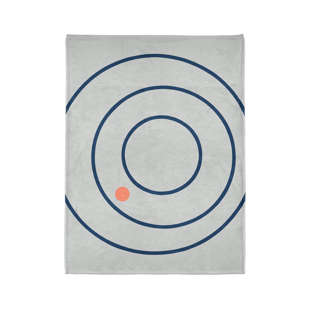 Three Calm Rings With Accent Dot designer printed blankets
