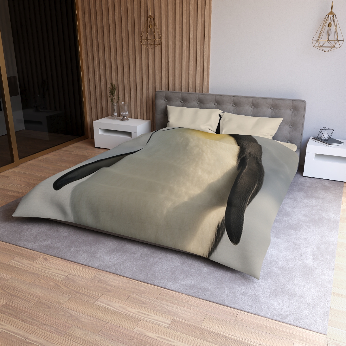 Frost Halo Emperor Penguin soft comforter duvets