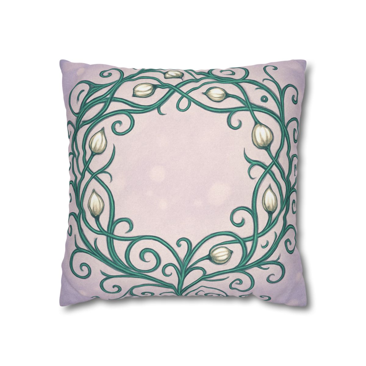 Vine Lattice Halo designer print pillow cases