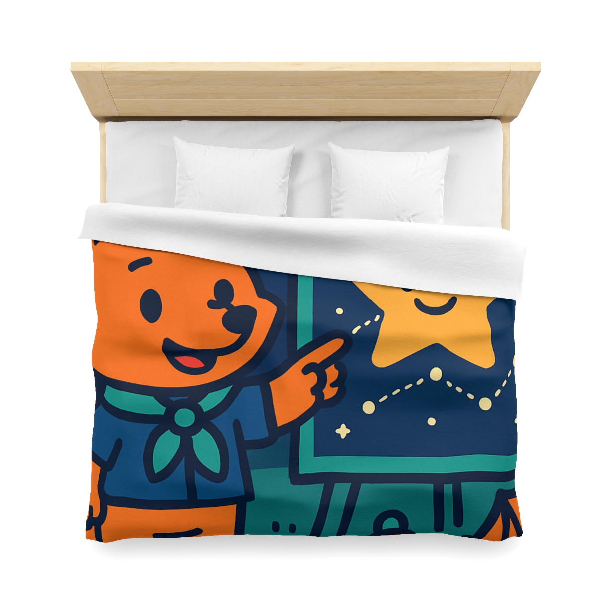 Stargazing Fox Scouts personalized bedding duvets