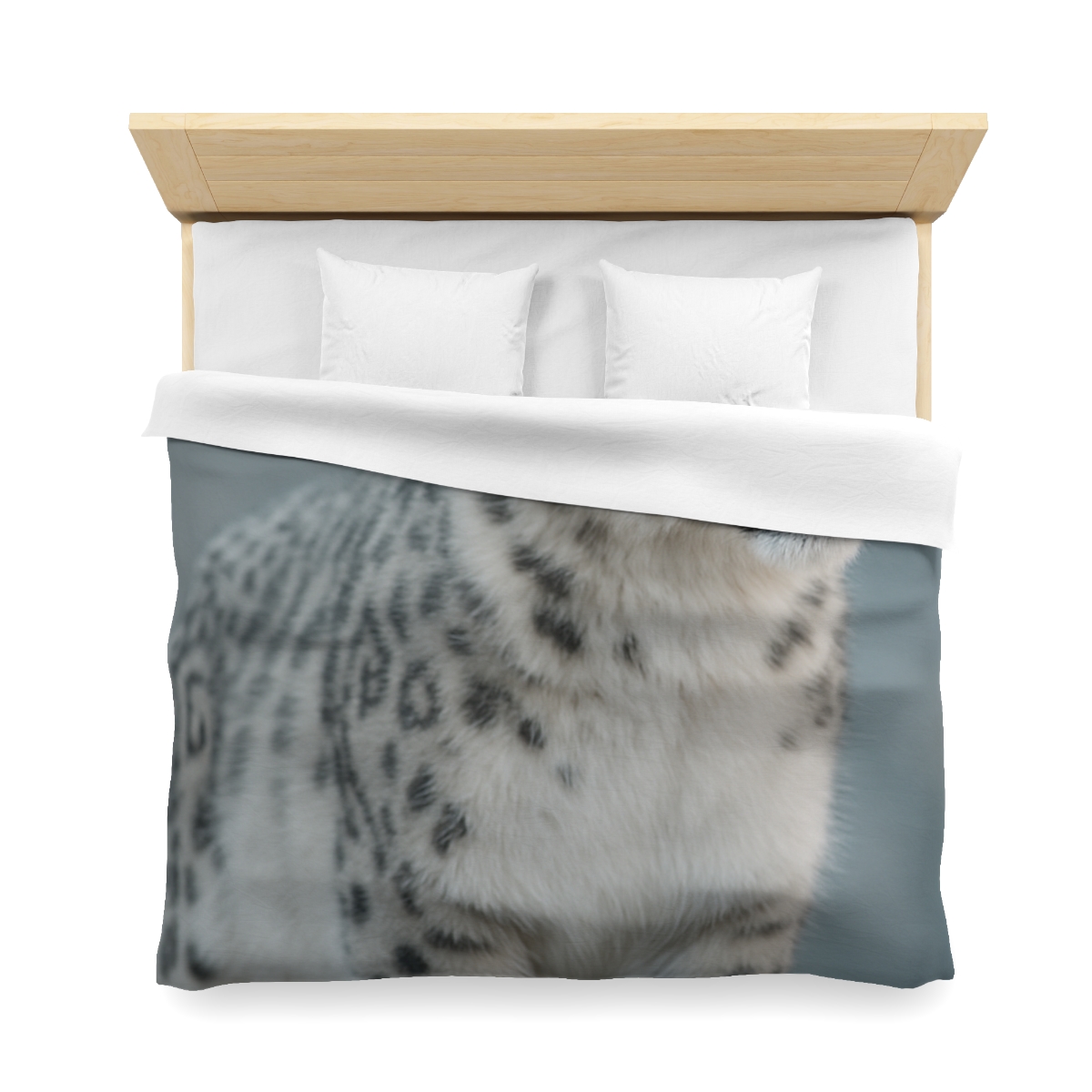 Ridge Phantom Snow Leopard soft comforter duvets