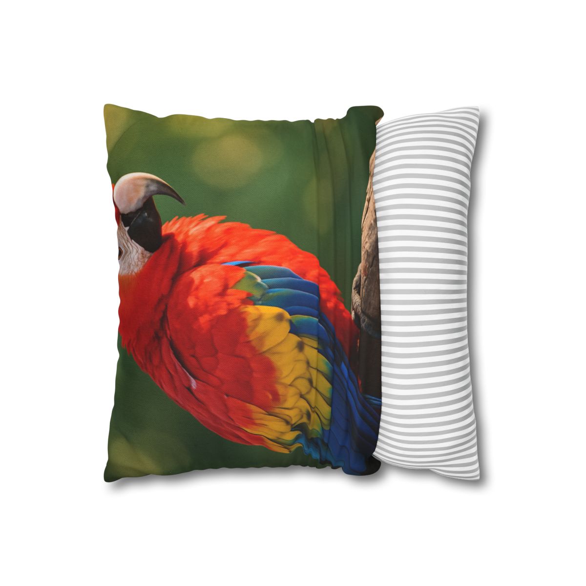 Prism Song Scarlet Macaw designer print pillow cases