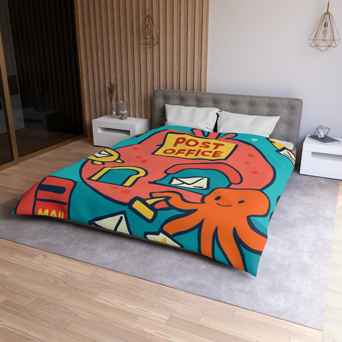 Coral Reef Planet Post Office soft comforter duvets