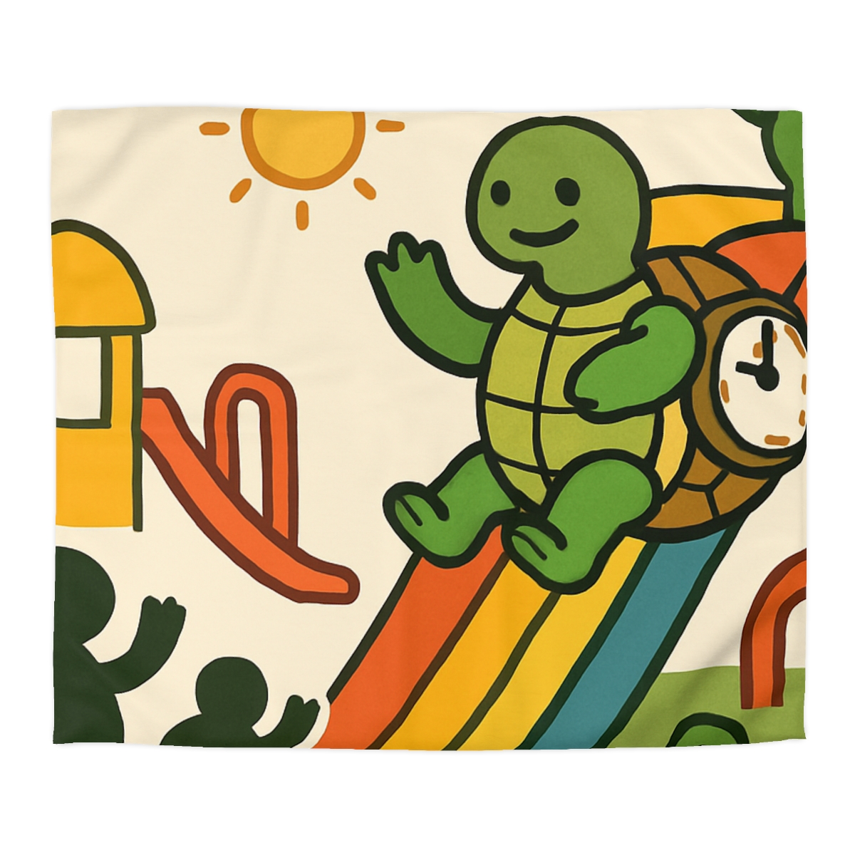 Time Traveling Tortoise Playground unique patterned duvets