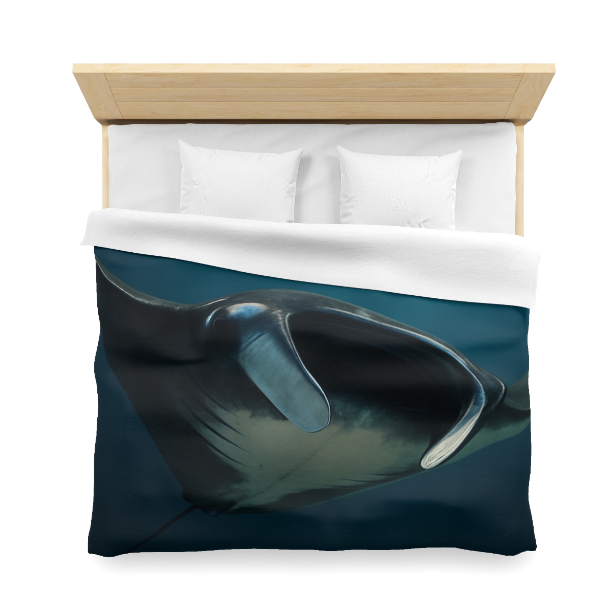 Starlit Glide Manta Ray stylish duvet covers
