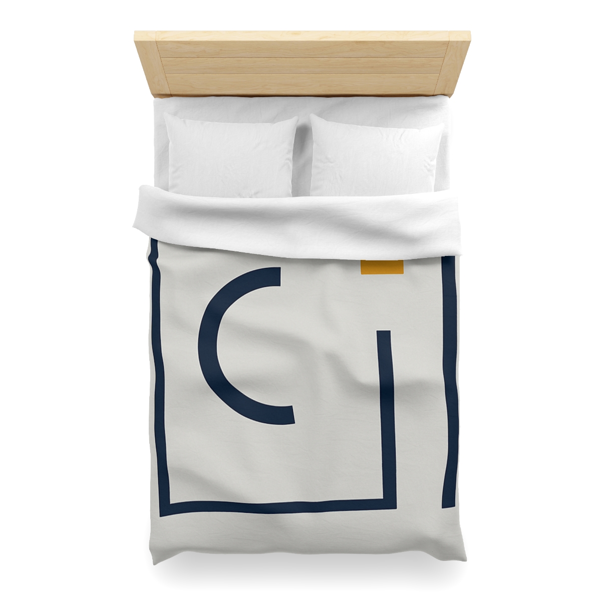 Broken Frame With Floating Arc custom duvets