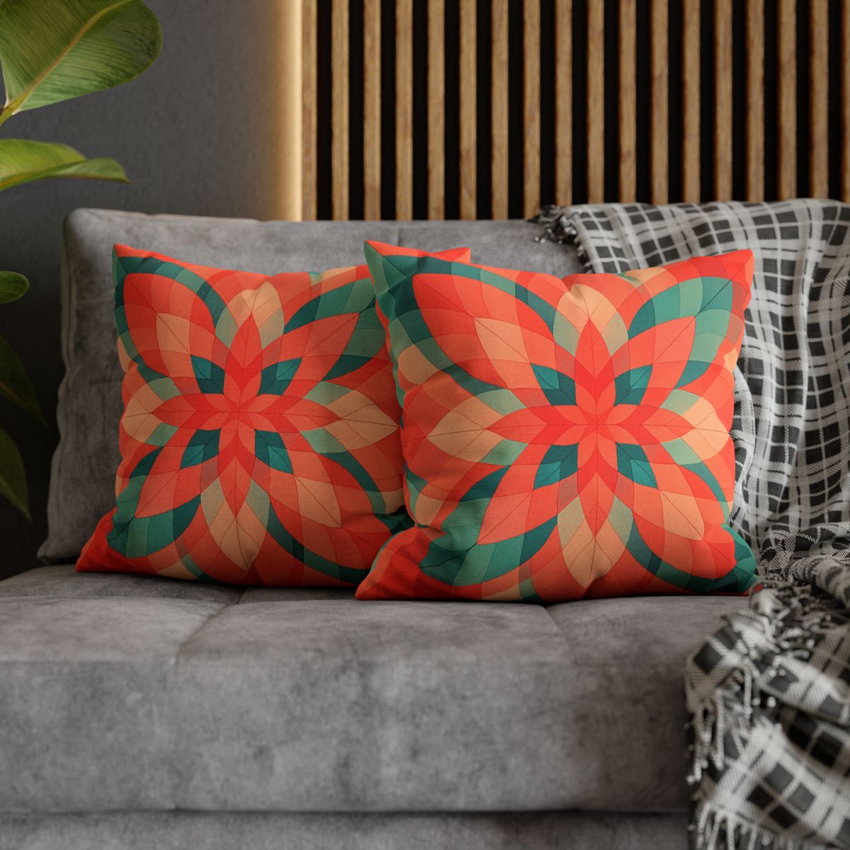 Petal Prism Overlap stylish decorative pillowcases