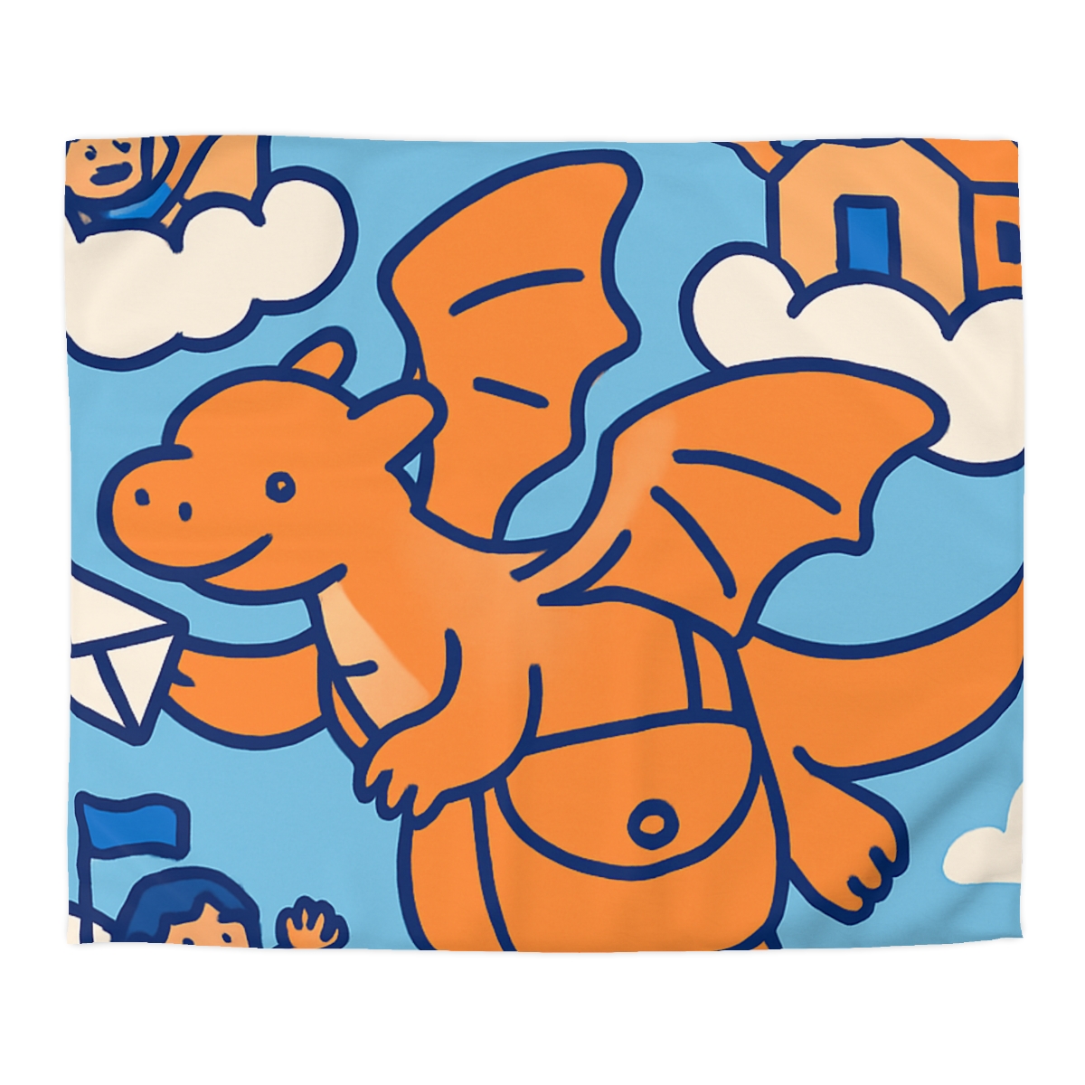Cloud City Dragon Mail personalized bedding duvets