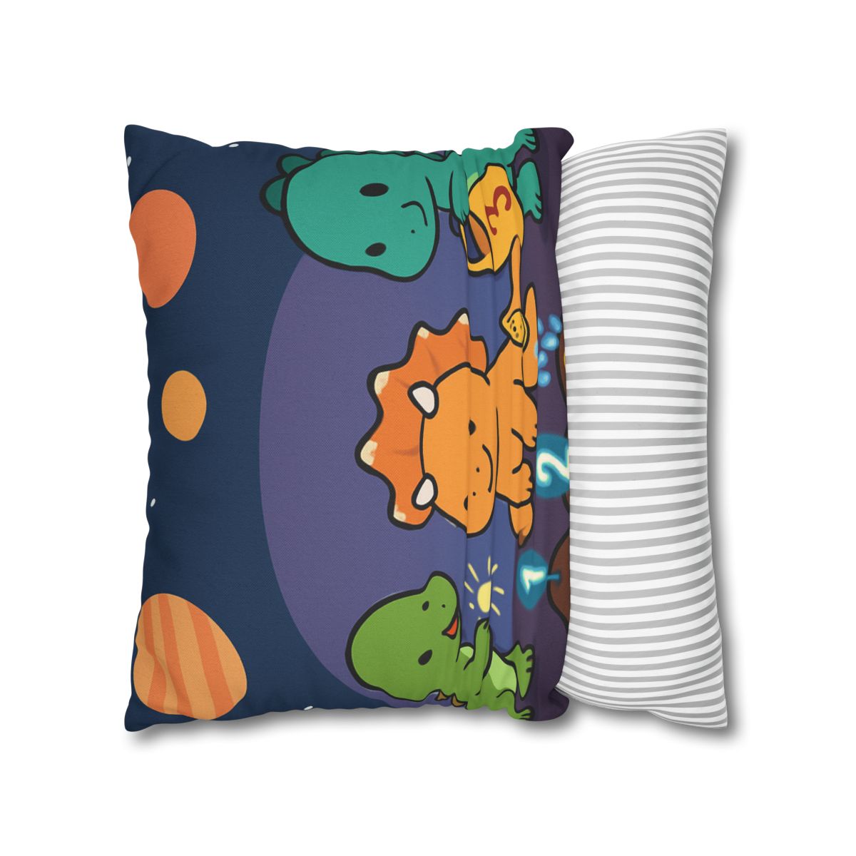 Galaxy Garden Dinosaurs designer print pillow cases