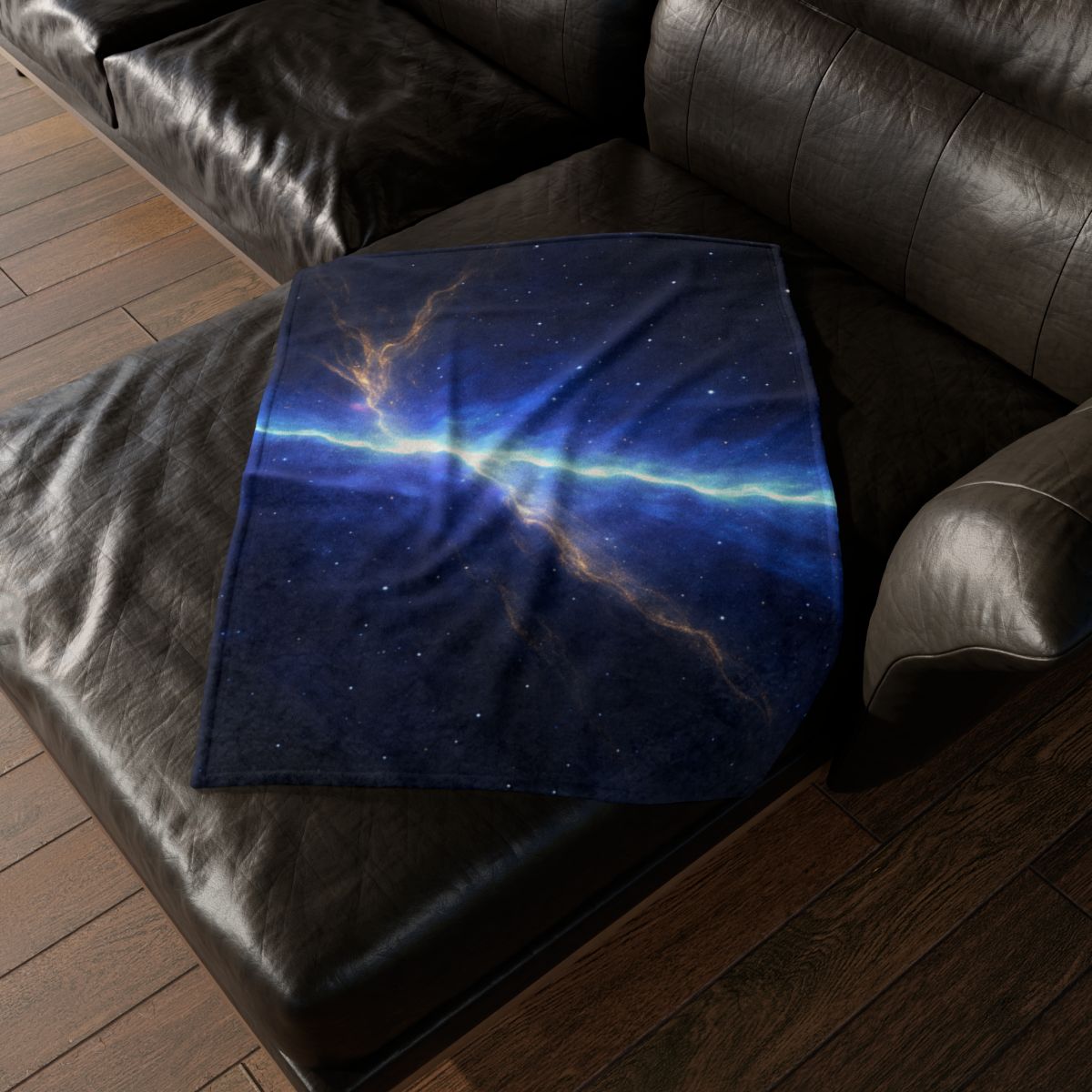 Luminous Horizon Rift decorative home blankets
