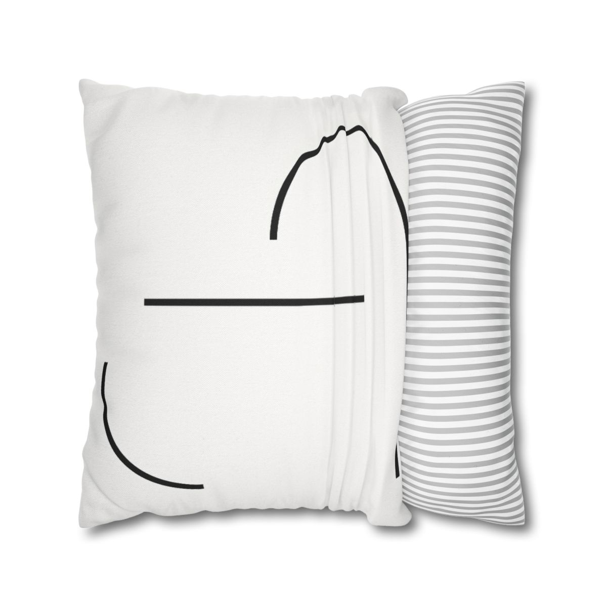Twin Arc Horizon Offset stylish decorative pillowcases
