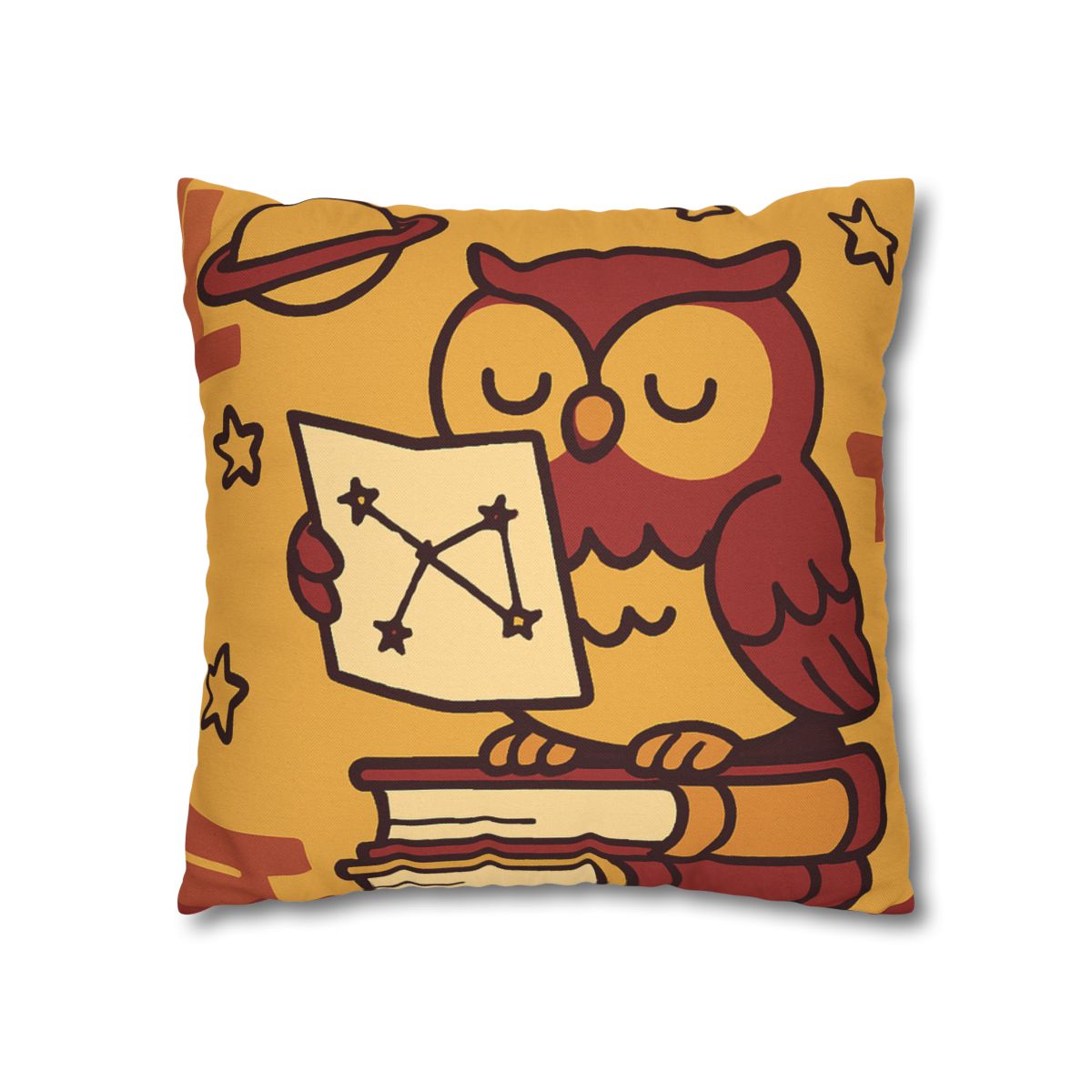 Cosmic Owl Library trendy patterned pillow cases