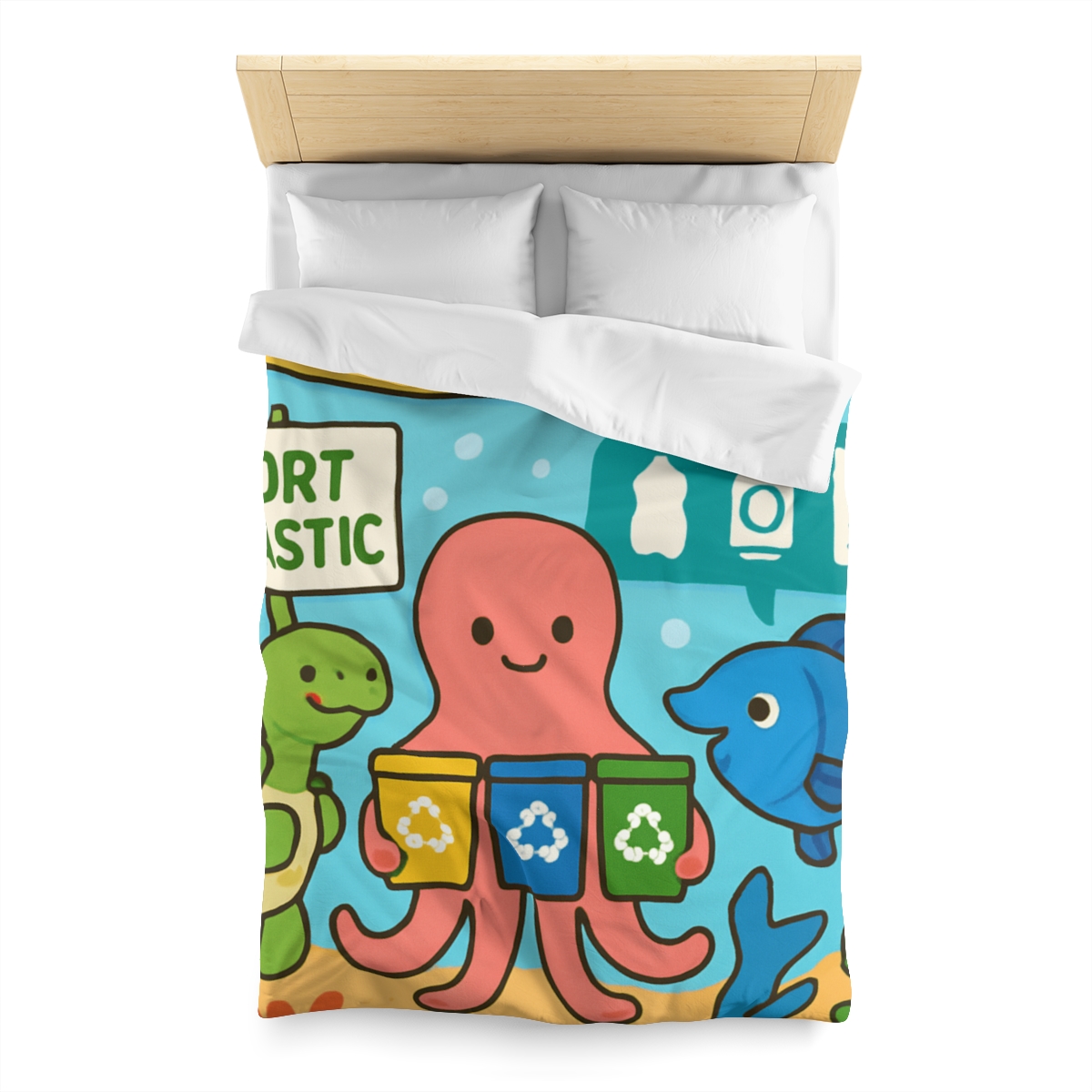 Coral Reef Recycling Parade unique patterned duvets