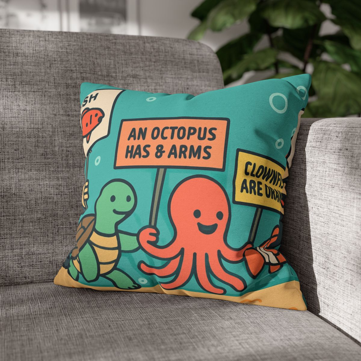 Coral Kingdom Science Parade custom pillow cases
