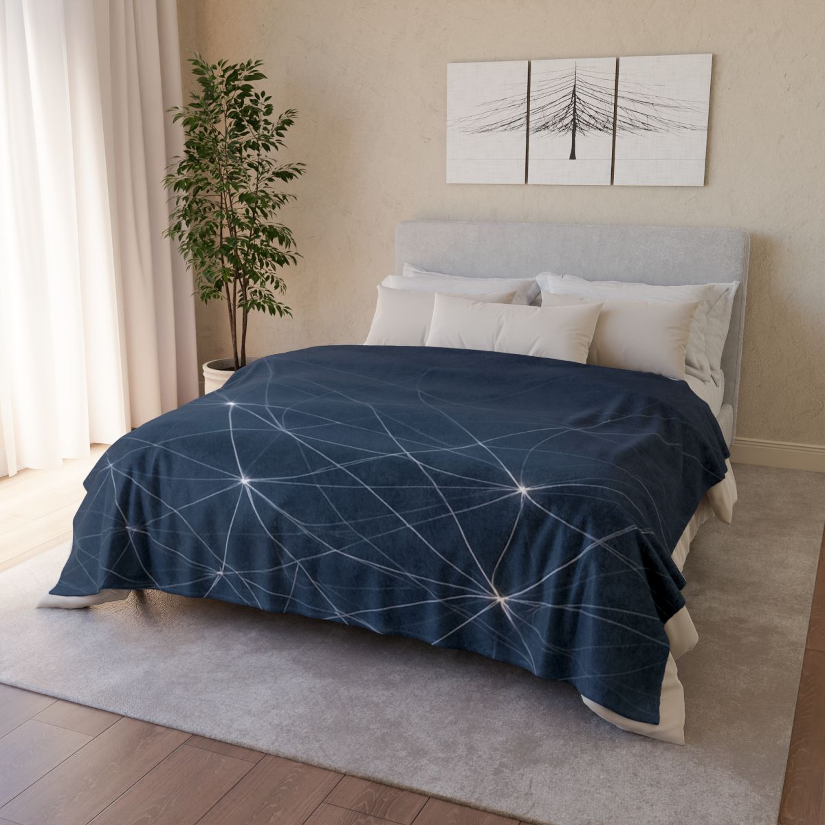 Filament Web Horizon designer printed blankets