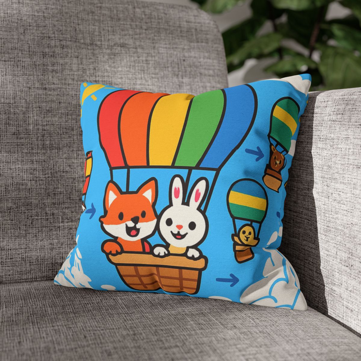 Cloud City Balloon Race custom pillow cases