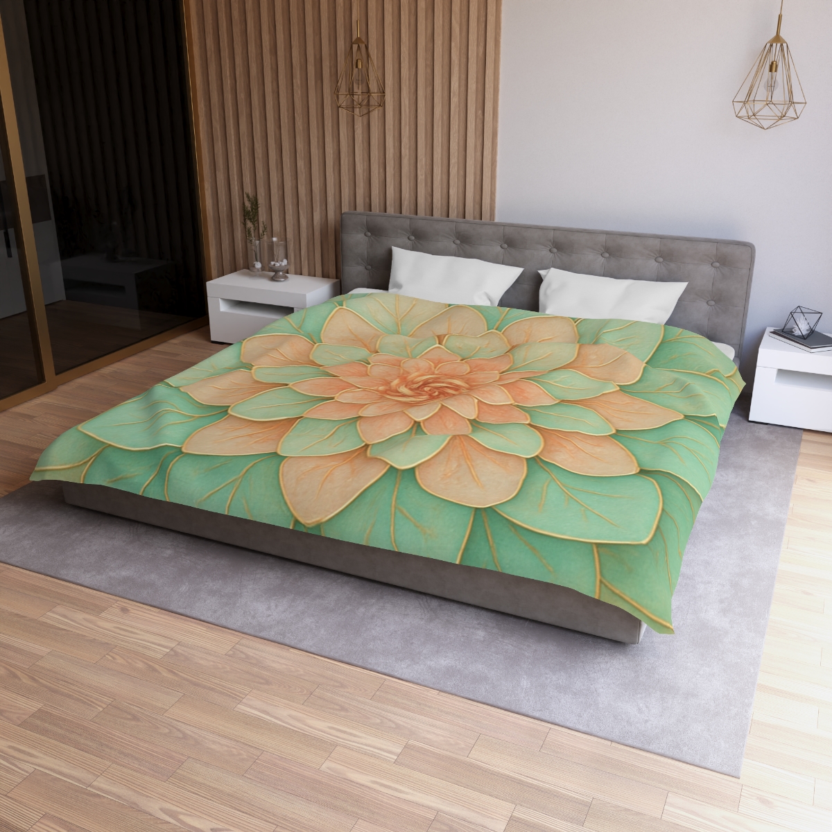 Petal Spiral Mosaic duvets for gifts