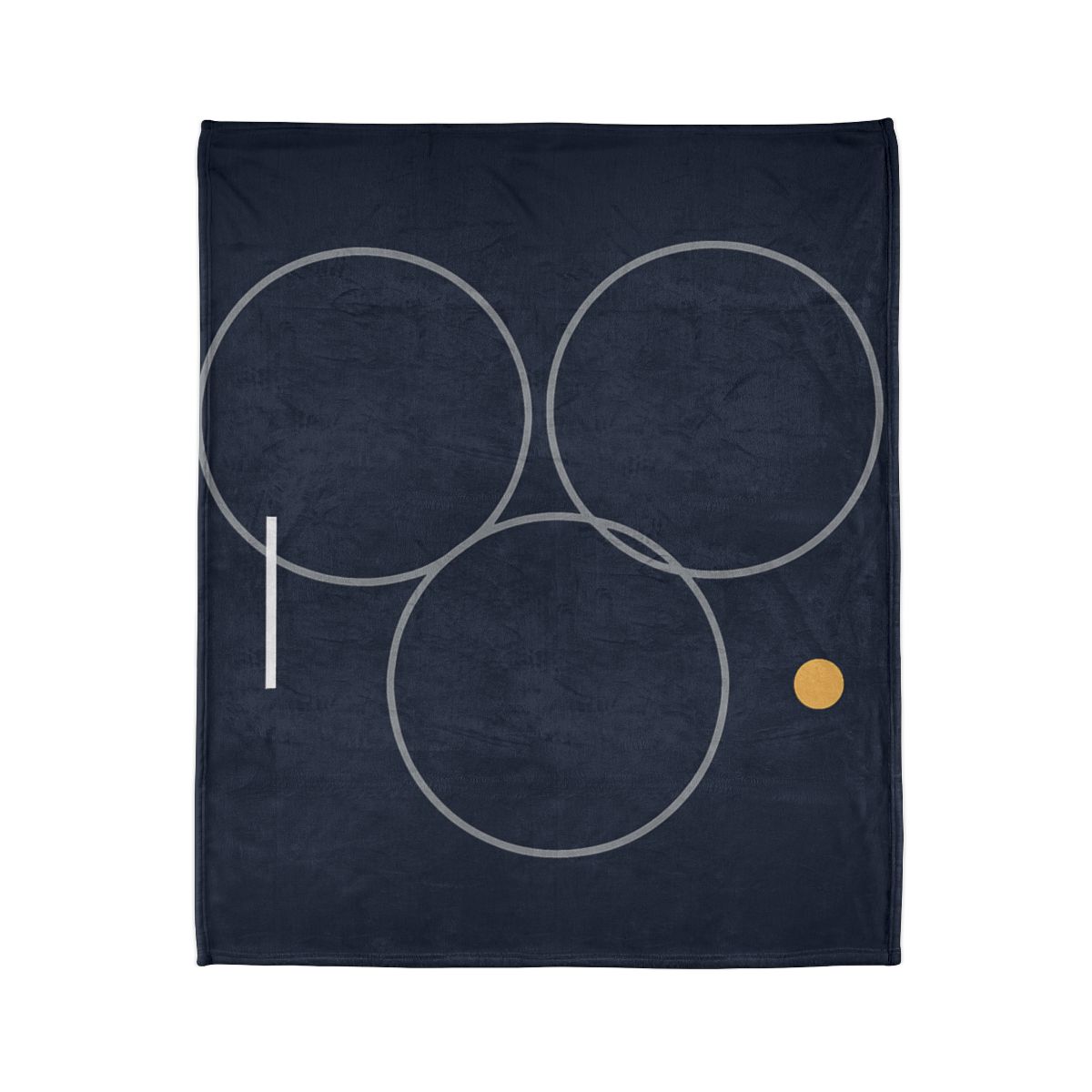 Three Rings With Shared Tangent Bar soft fleece blankets