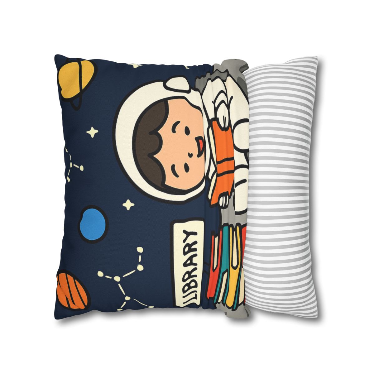 Galaxy Library On The Moon custom pillow cases