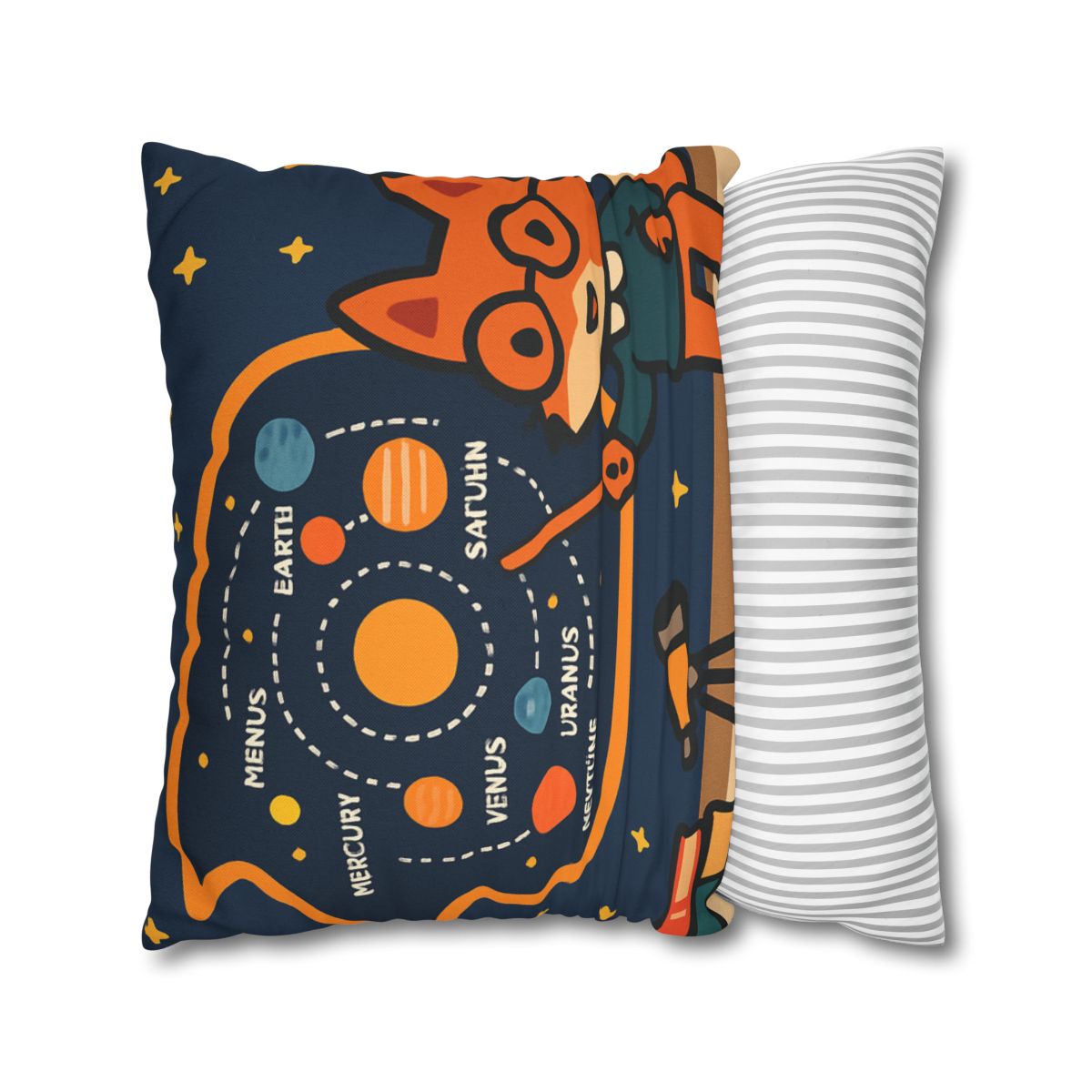Comet Classroom With Star Map Fox trendy patterned pillow cases