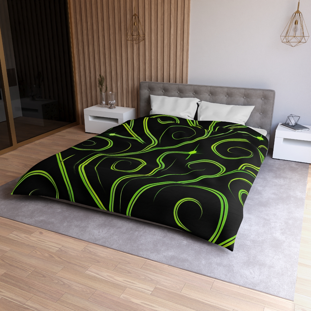 Vine Curl Circuitry soft comforter duvets