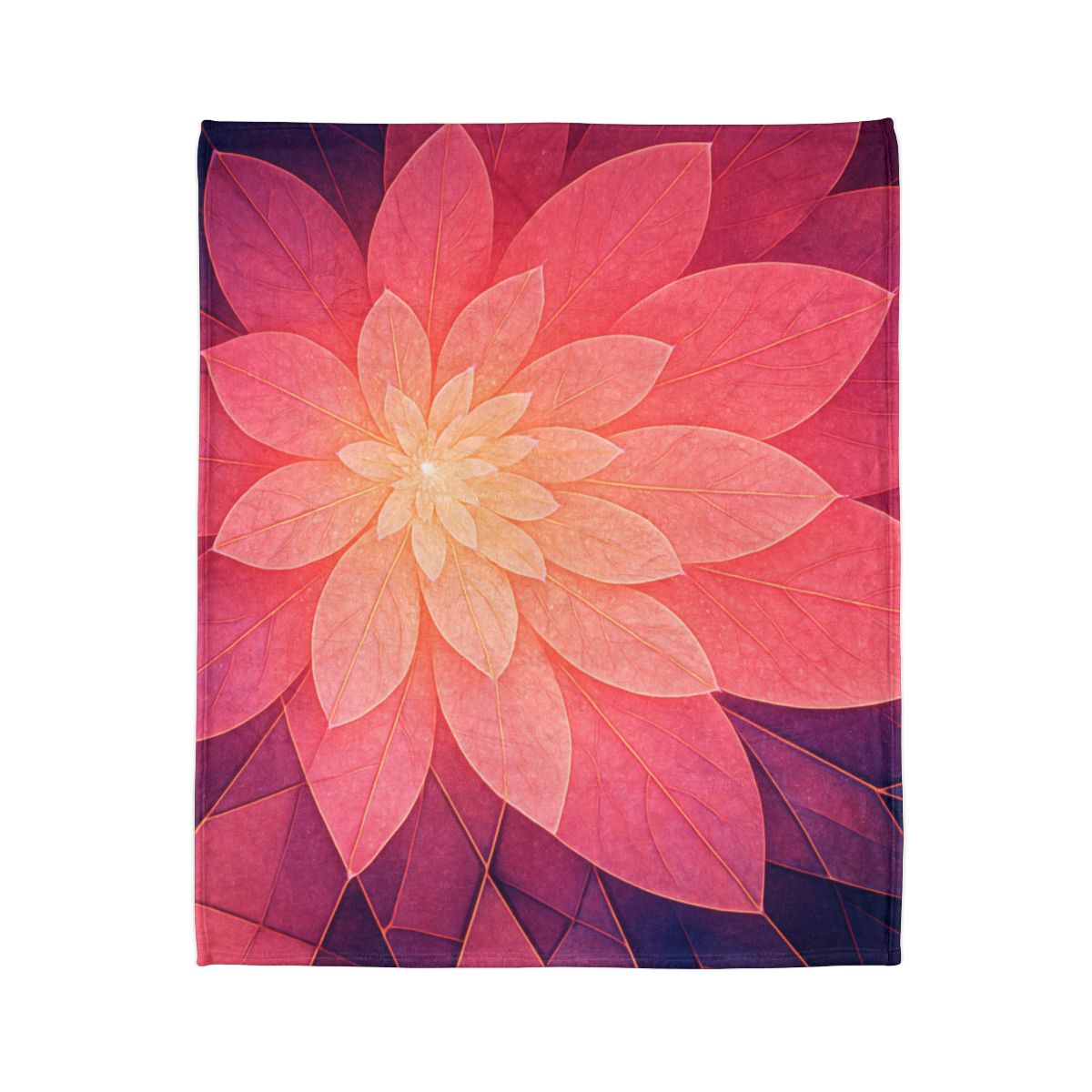 Petal Prism Overlap stylish throw blankets