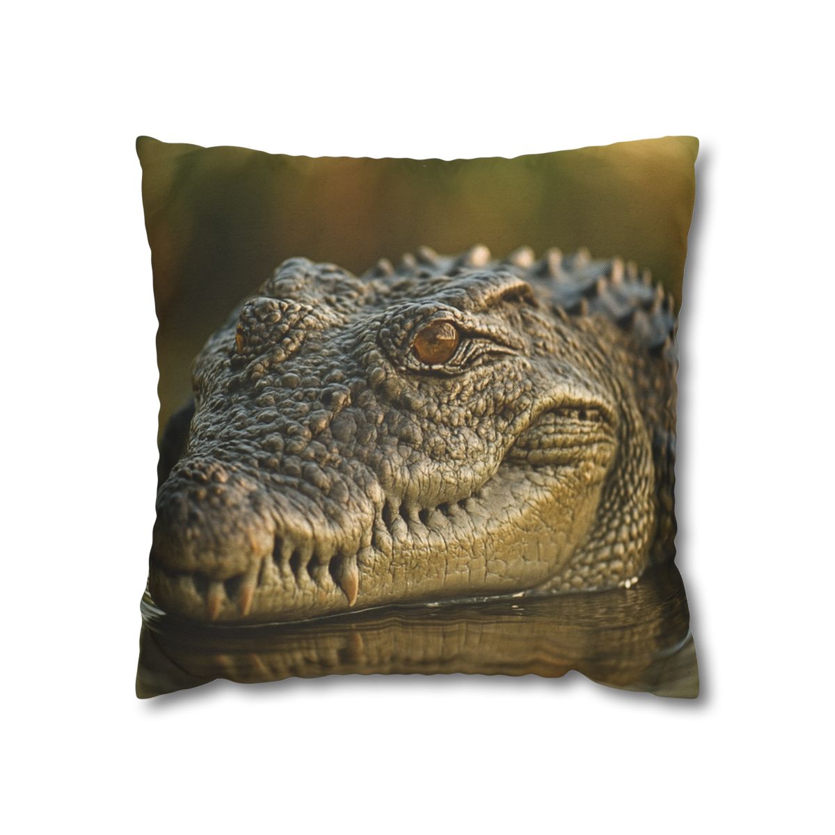 Ember Eye Saltwater Crocodile trendy patterned pillow cases