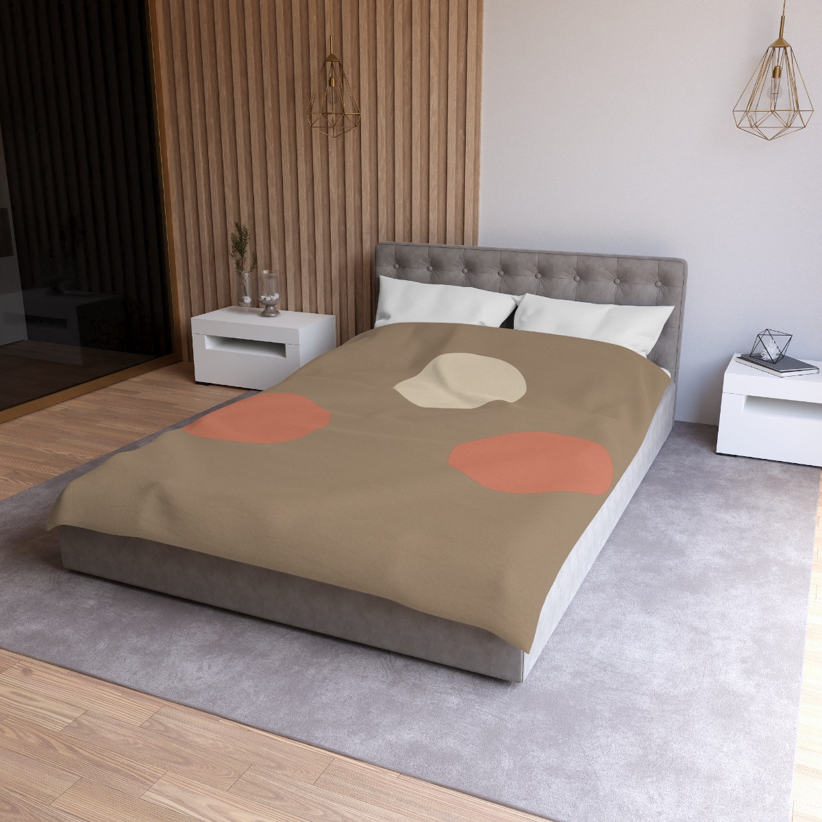 Triad Of Quiet Circles unique patterned duvets