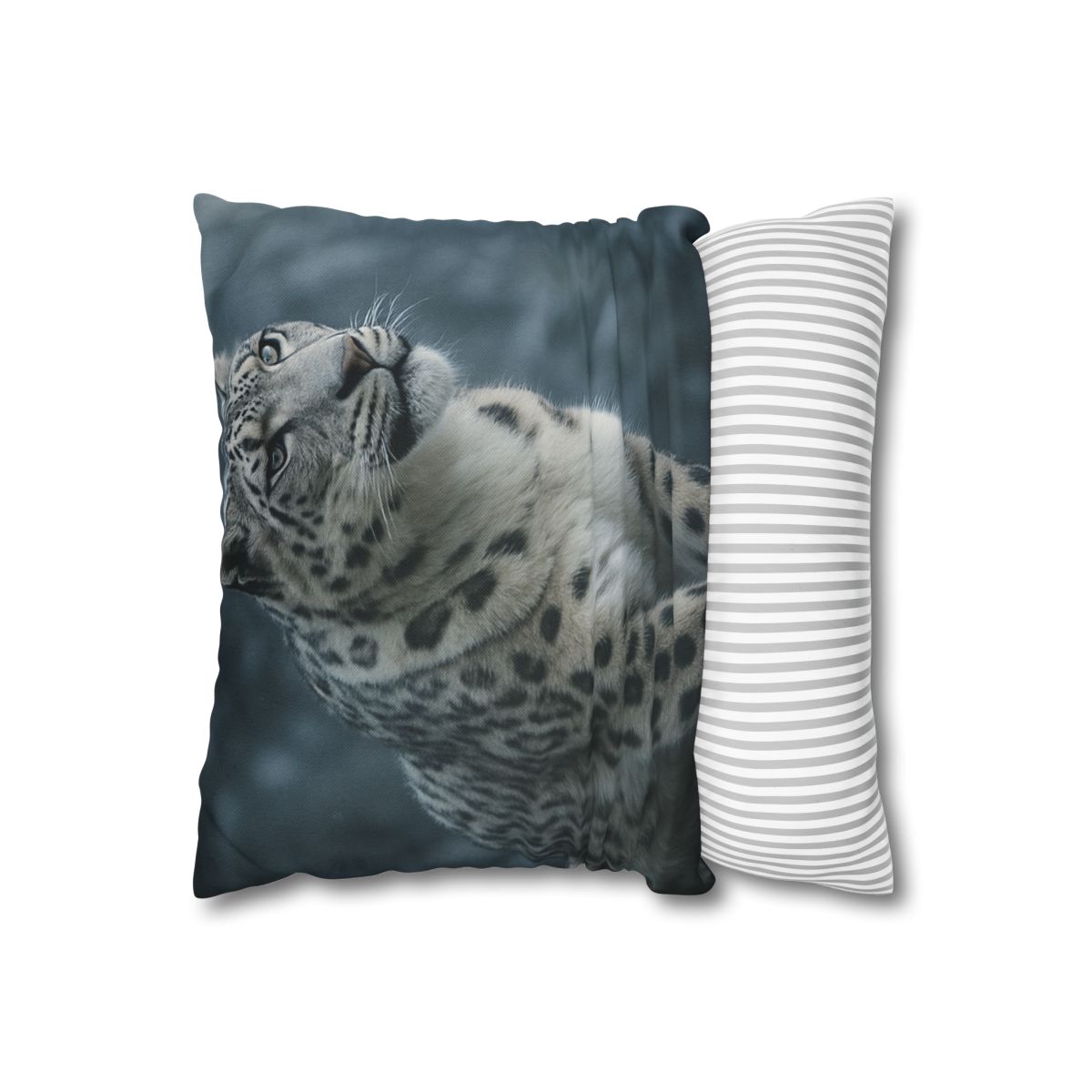 Crest Of Silence Snow Leopard soft cotton pillow cases