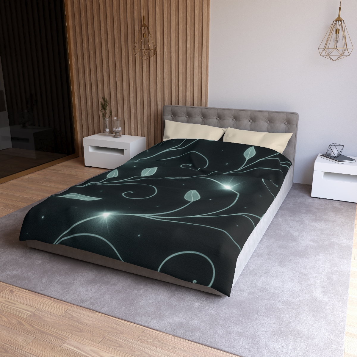 Starlit Vine Constellation stylish duvet covers