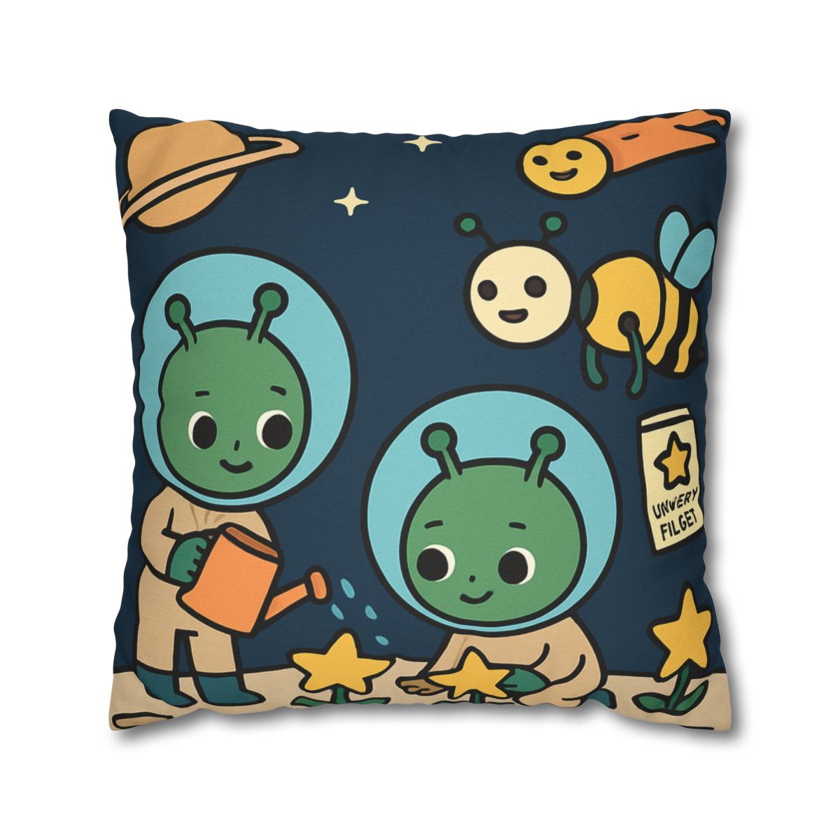 Comet Gardeners On Moon Meadow designer print pillow cases