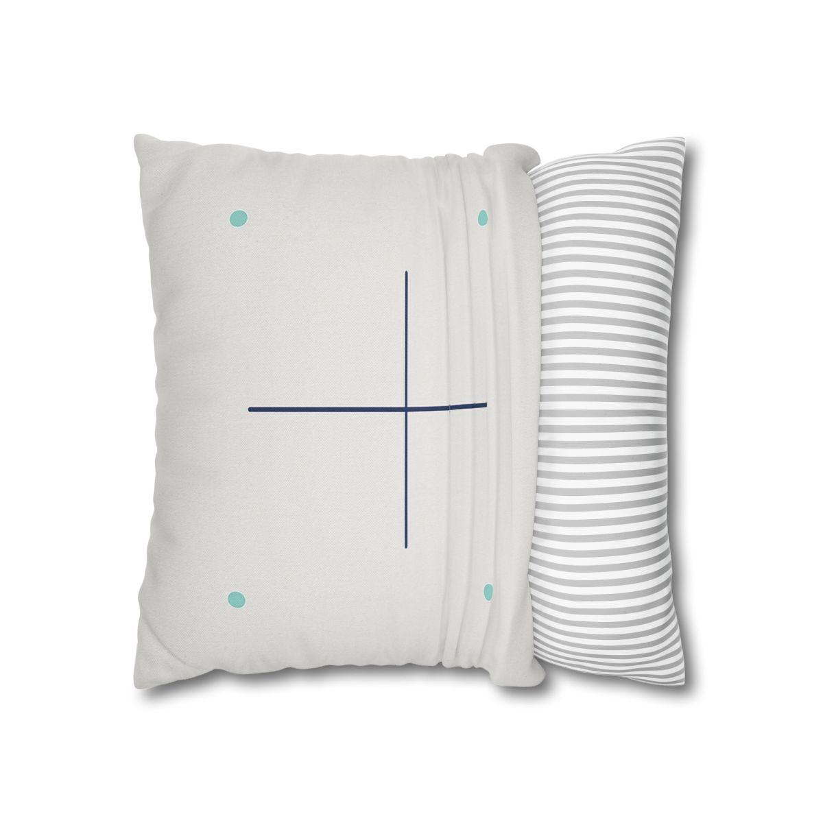 Sparse Meridian Cross And Dots custom pillow cases