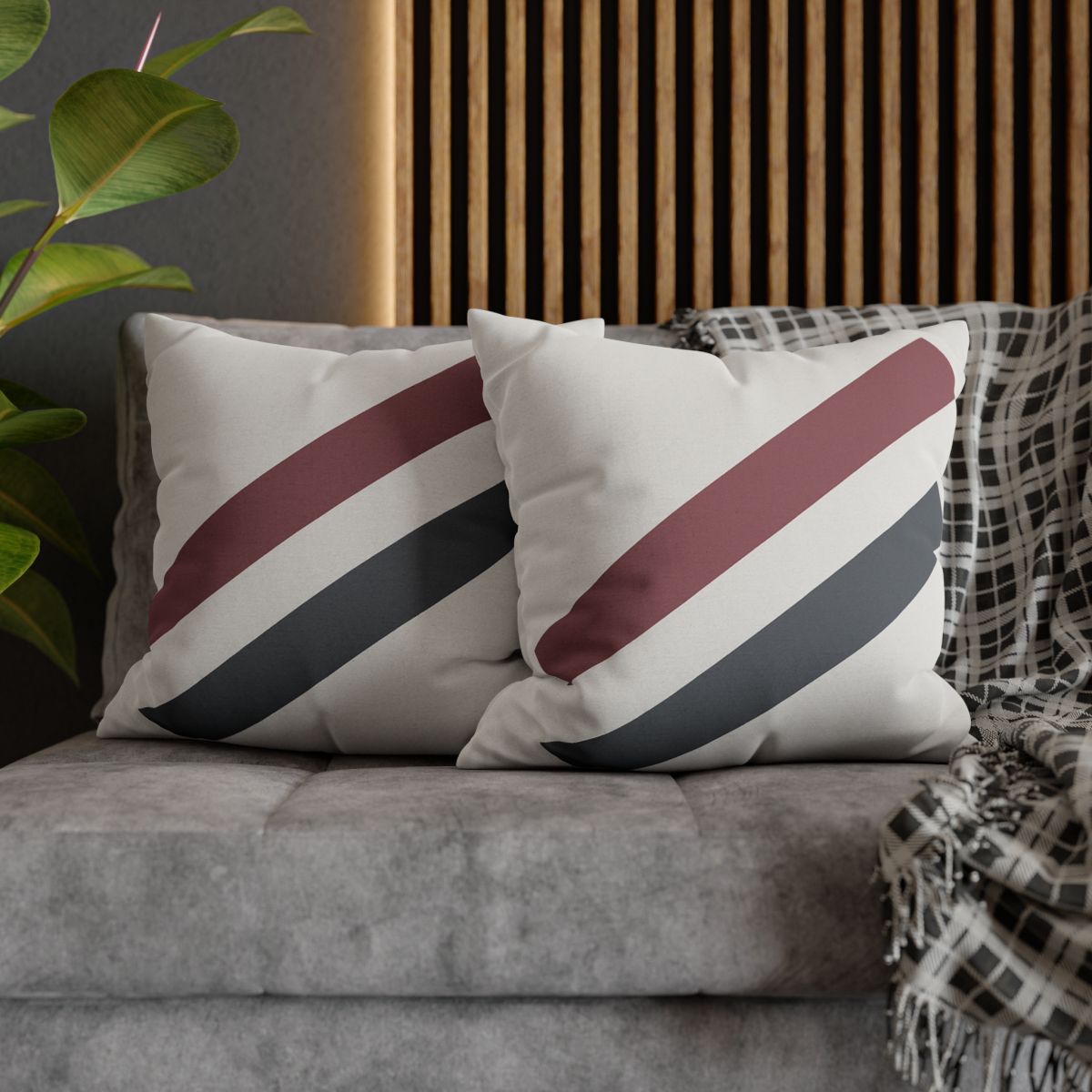 Diagonal Bar Pair personalized pillow covers