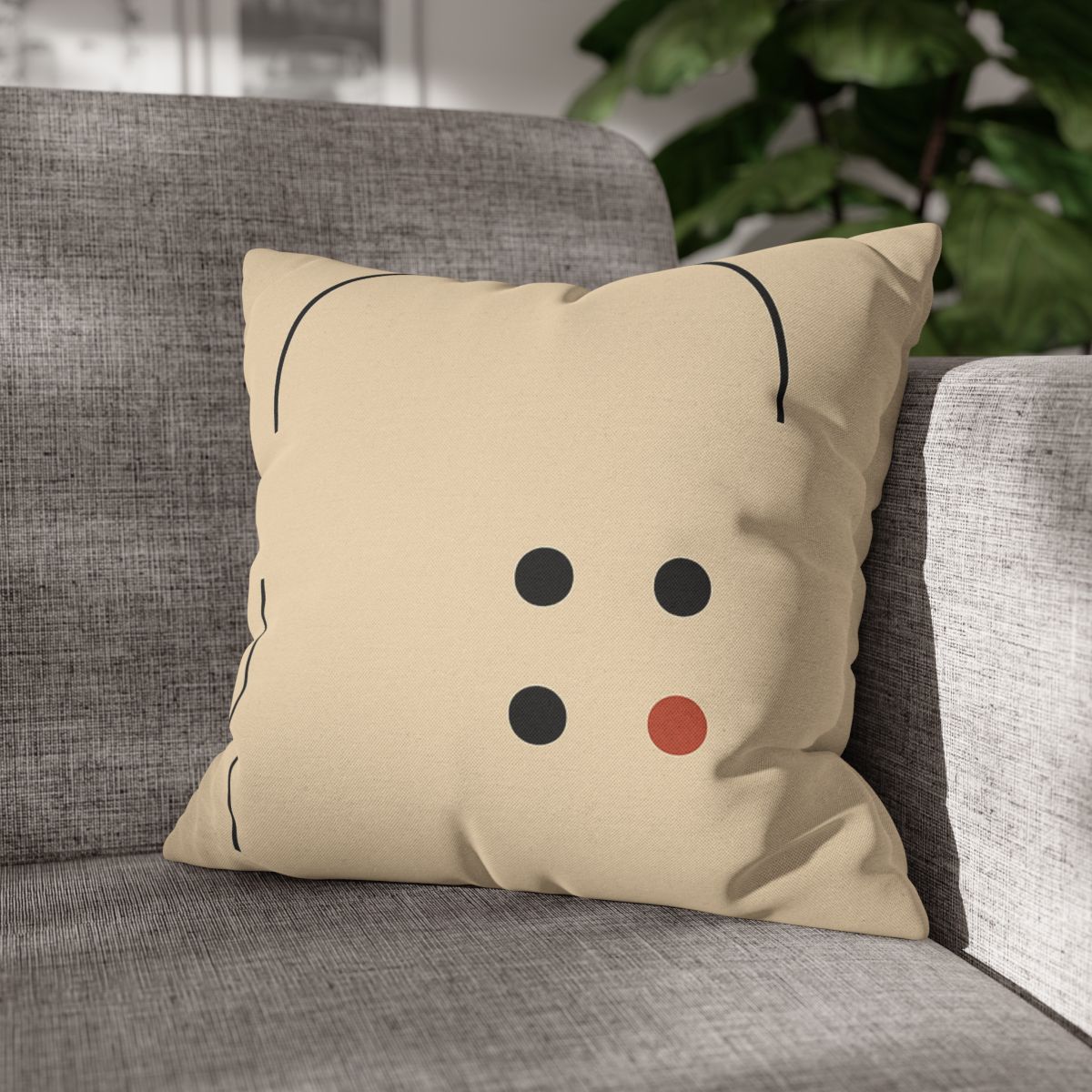 Partial Arc Window Over Dot Grid trendy patterned pillow cases