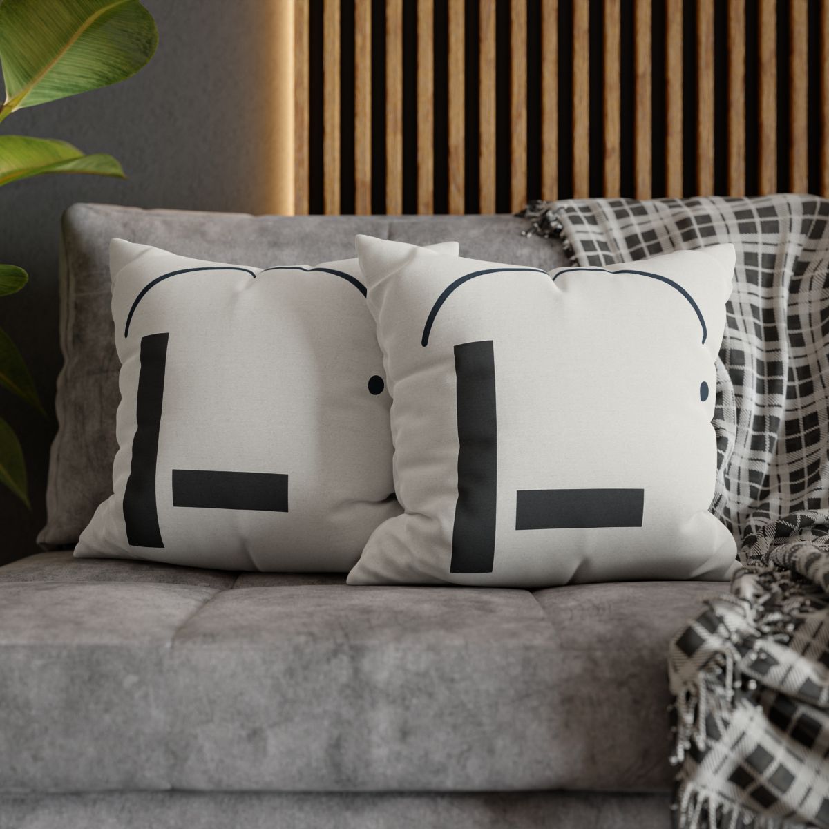 Arc Over Simple Column soft cotton pillow cases