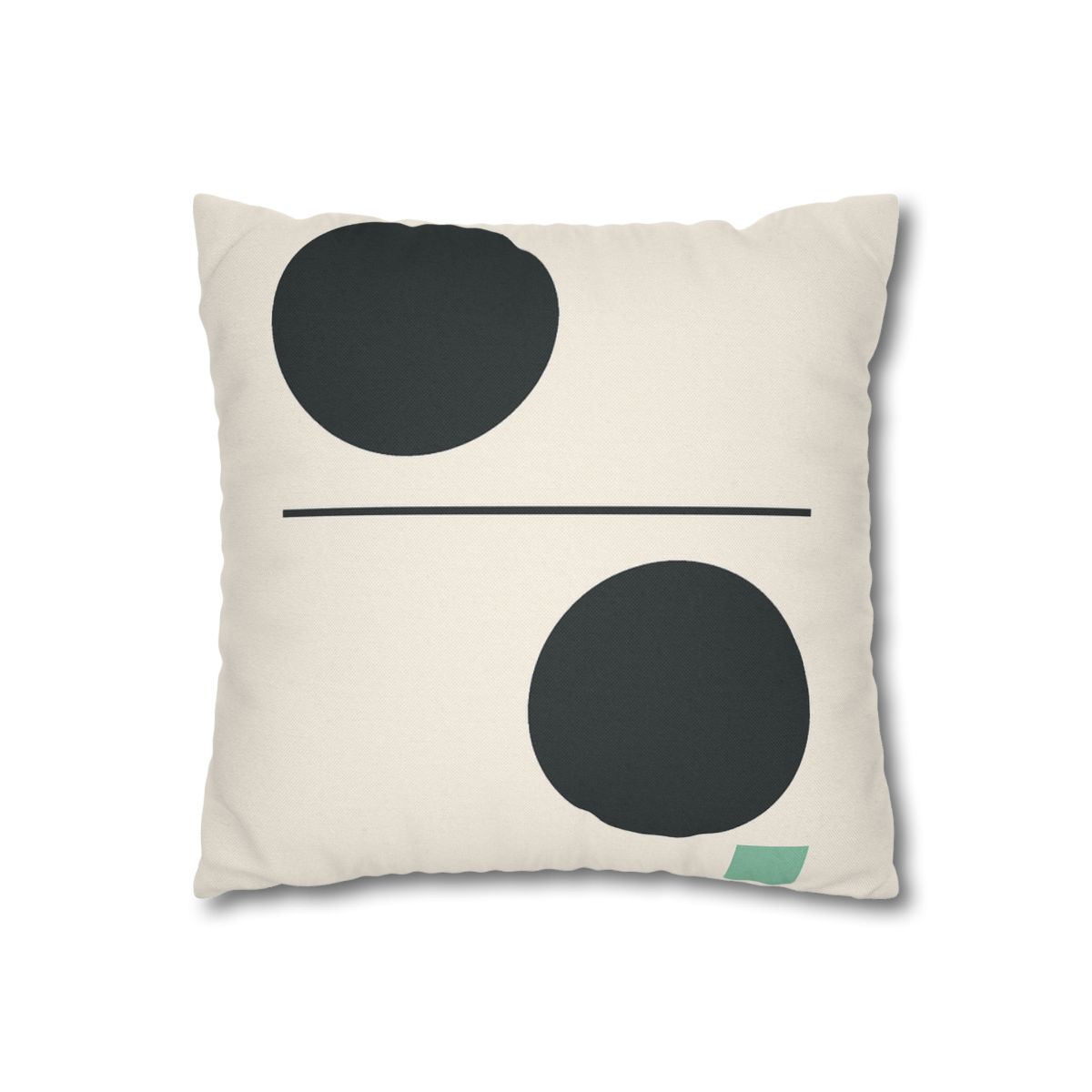 Offset Circle Bar Pairing designer print pillow cases