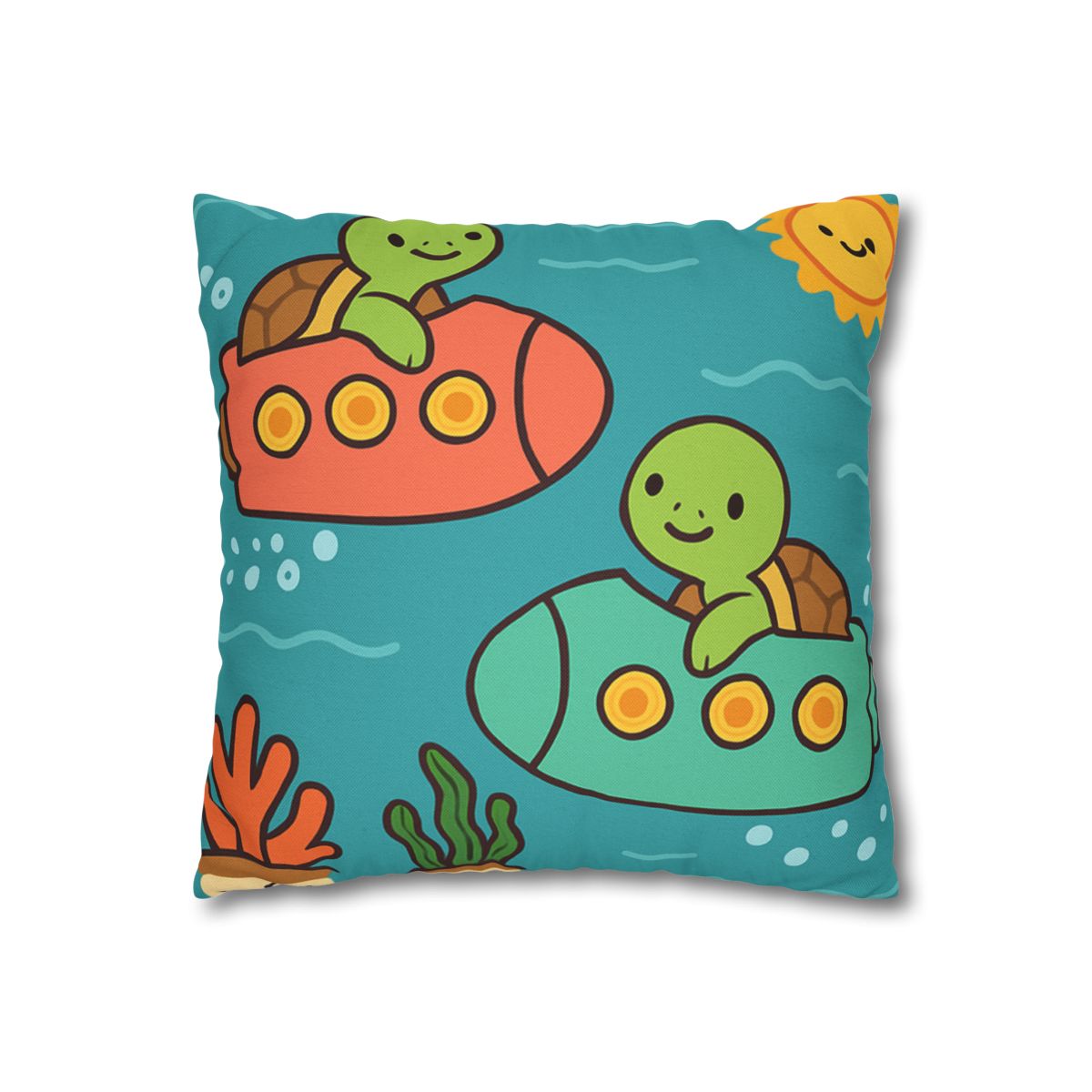 Rainbow Reef Rocket Race trendy patterned pillow cases