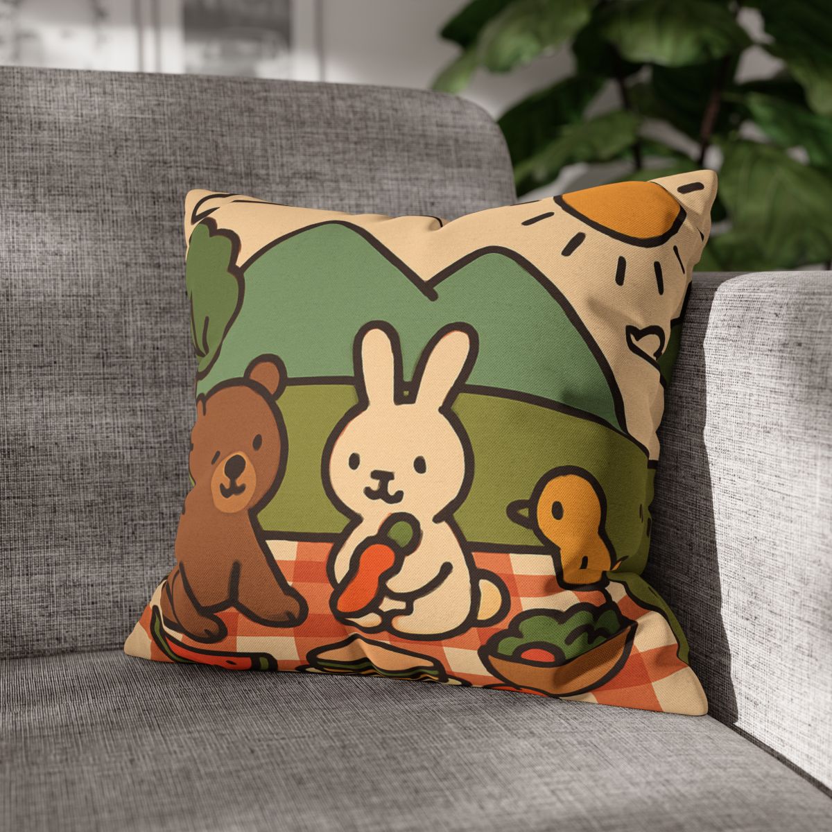 Mountain Picnic Pals custom pillow cases