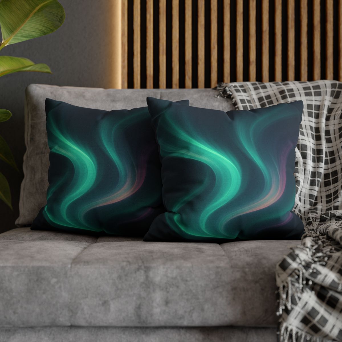 Aurora Spectrum Drift soft cotton pillow cases