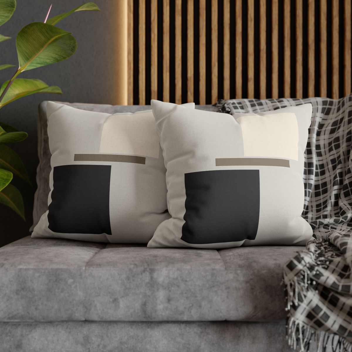 Offset Rectangle Pause custom pillow cases