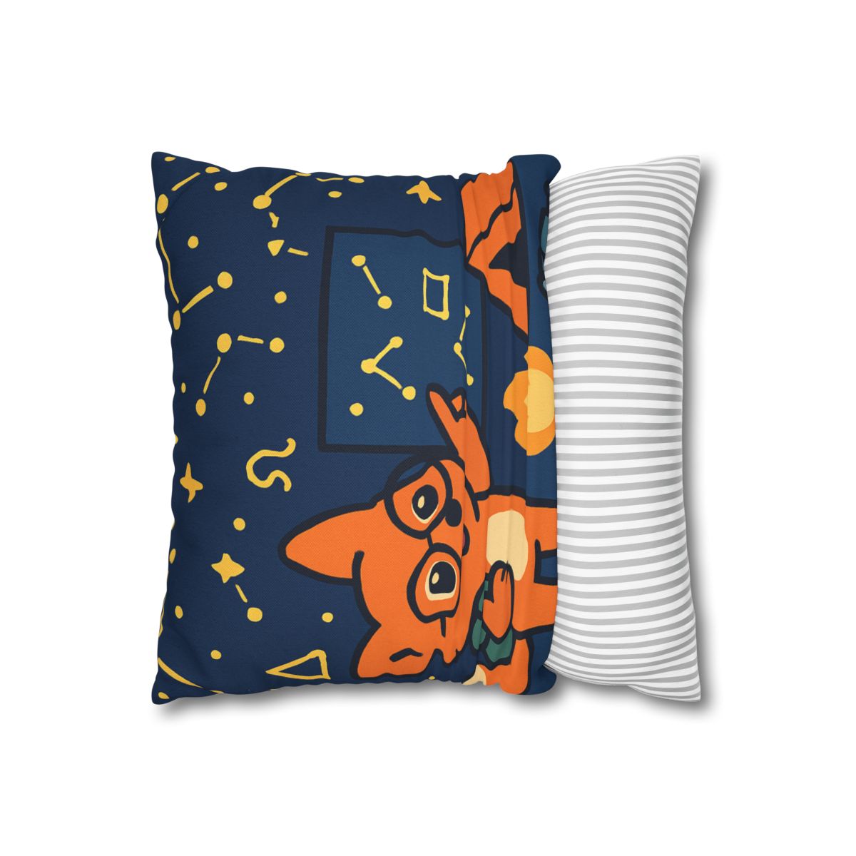 Constellation Camping With Fox Astronomer unique gift pillow cases