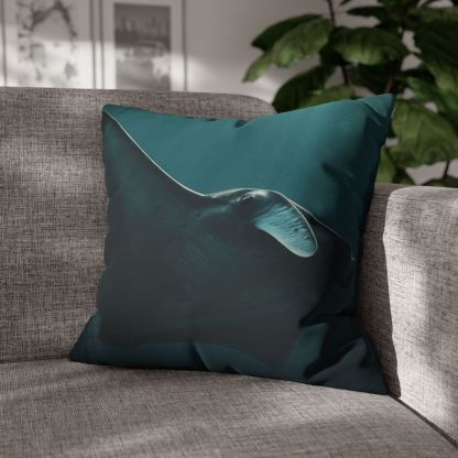 Glasswing Glide Manta Ray designer print pillow cases