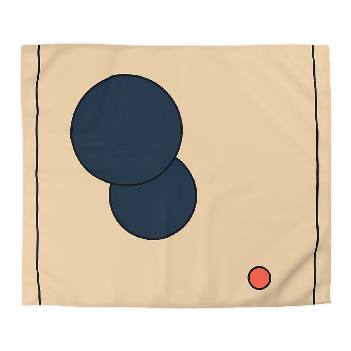 Offset Frame With Two Quiet Discs unique patterned duvets