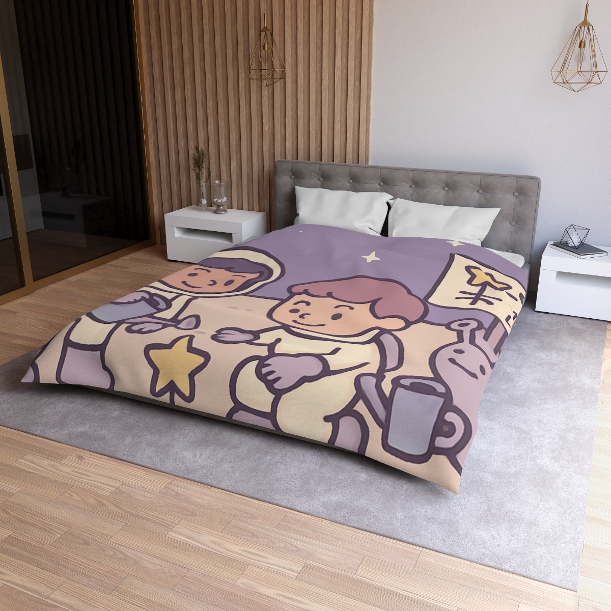 Moon Gardeners Planting Stardust Seeds custom duvets