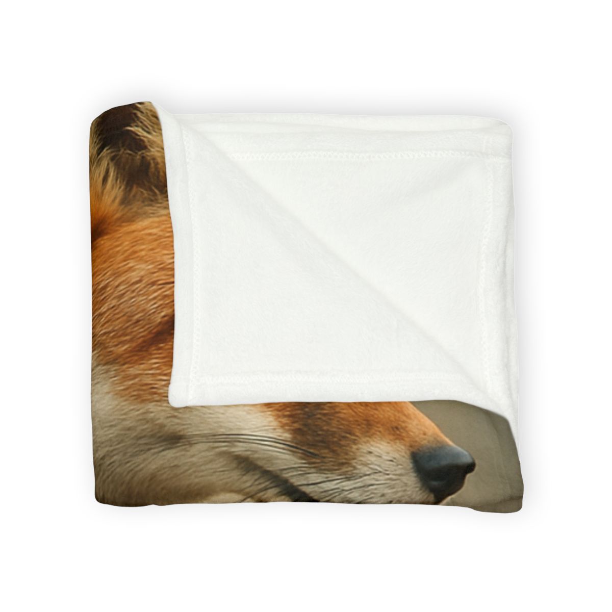 Eclipse Drift Red Fox personalized cozy blankets
